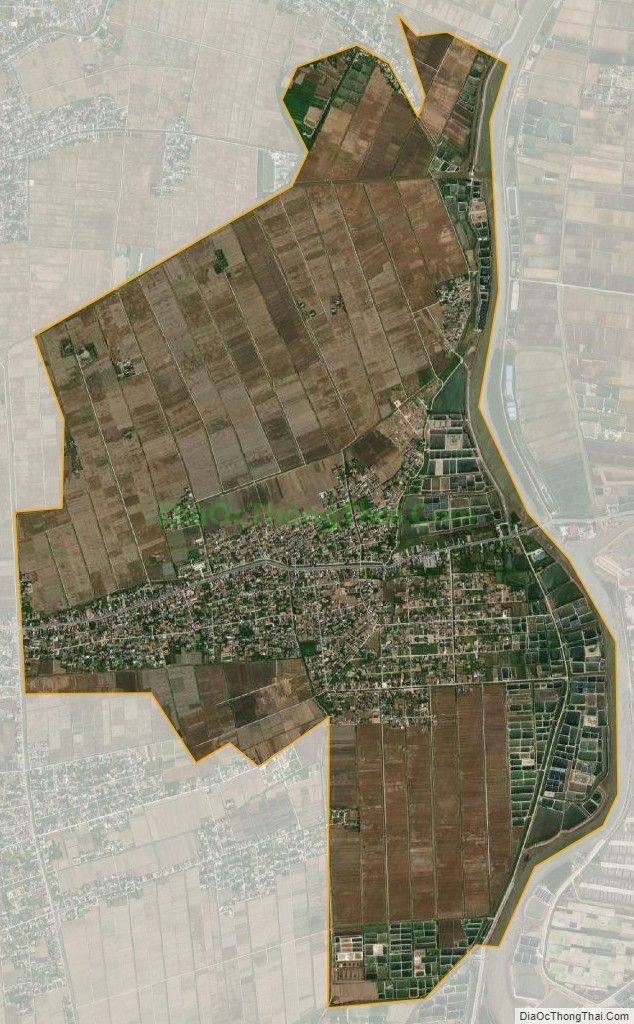 Bản đồ vệ tinh xã Hải Phúc, huyện Hải Hậu