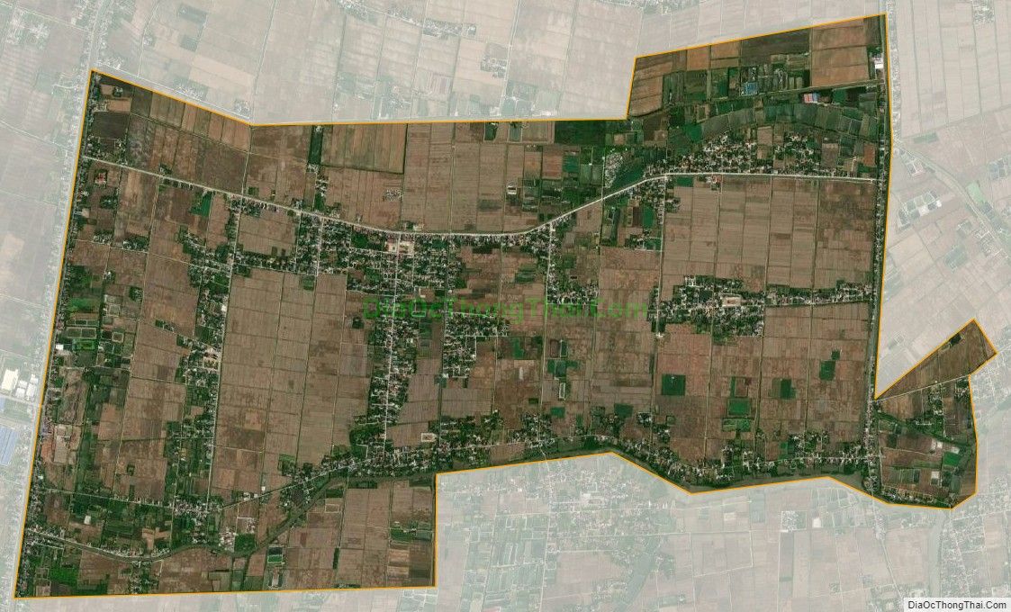 Bản đồ vệ tinh xã Hải Quang, huyện Hải Hậu