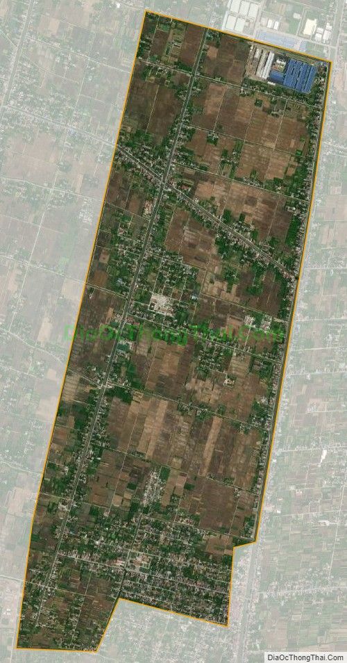 Bản đồ vệ tinh xã Hải Tân, huyện Hải Hậu