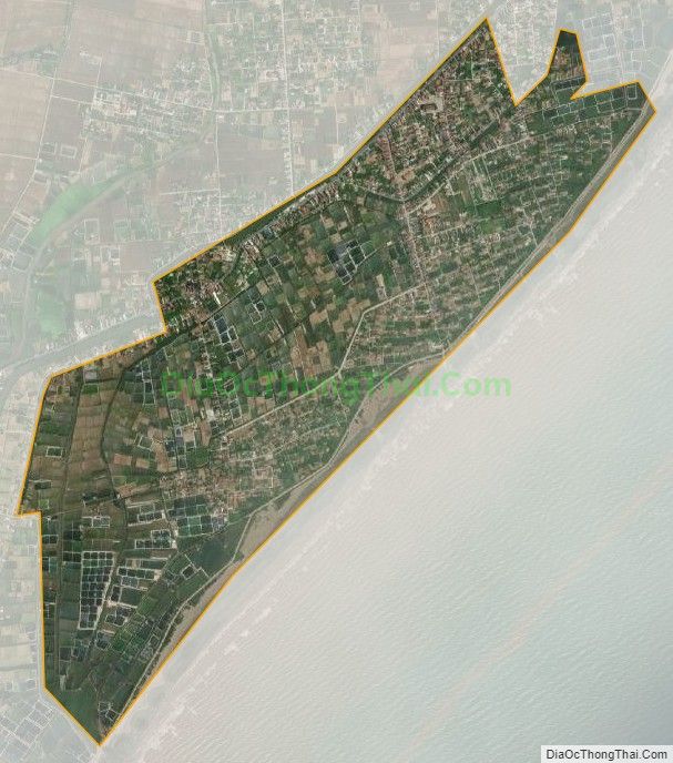 Bản đồ vệ tinh xã Hải Triều, huyện Hải Hậu