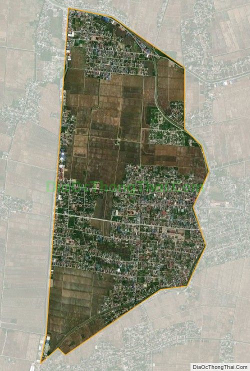 Bản đồ vệ tinh xã Hải Vân, huyện Hải Hậu