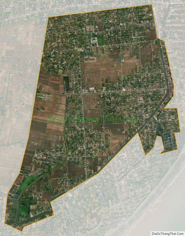 Bản đồ vệ tinh xã Hải Xuân, huyện Hải Hậu