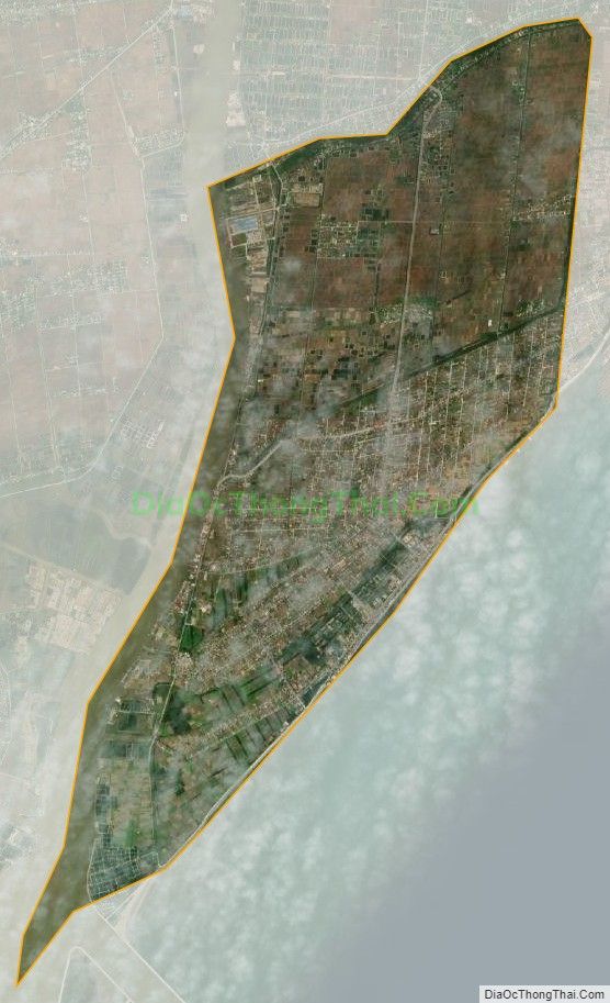 Bản đồ vệ tinh Thị trấn Thịnh Long, huyện Hải Hậu
