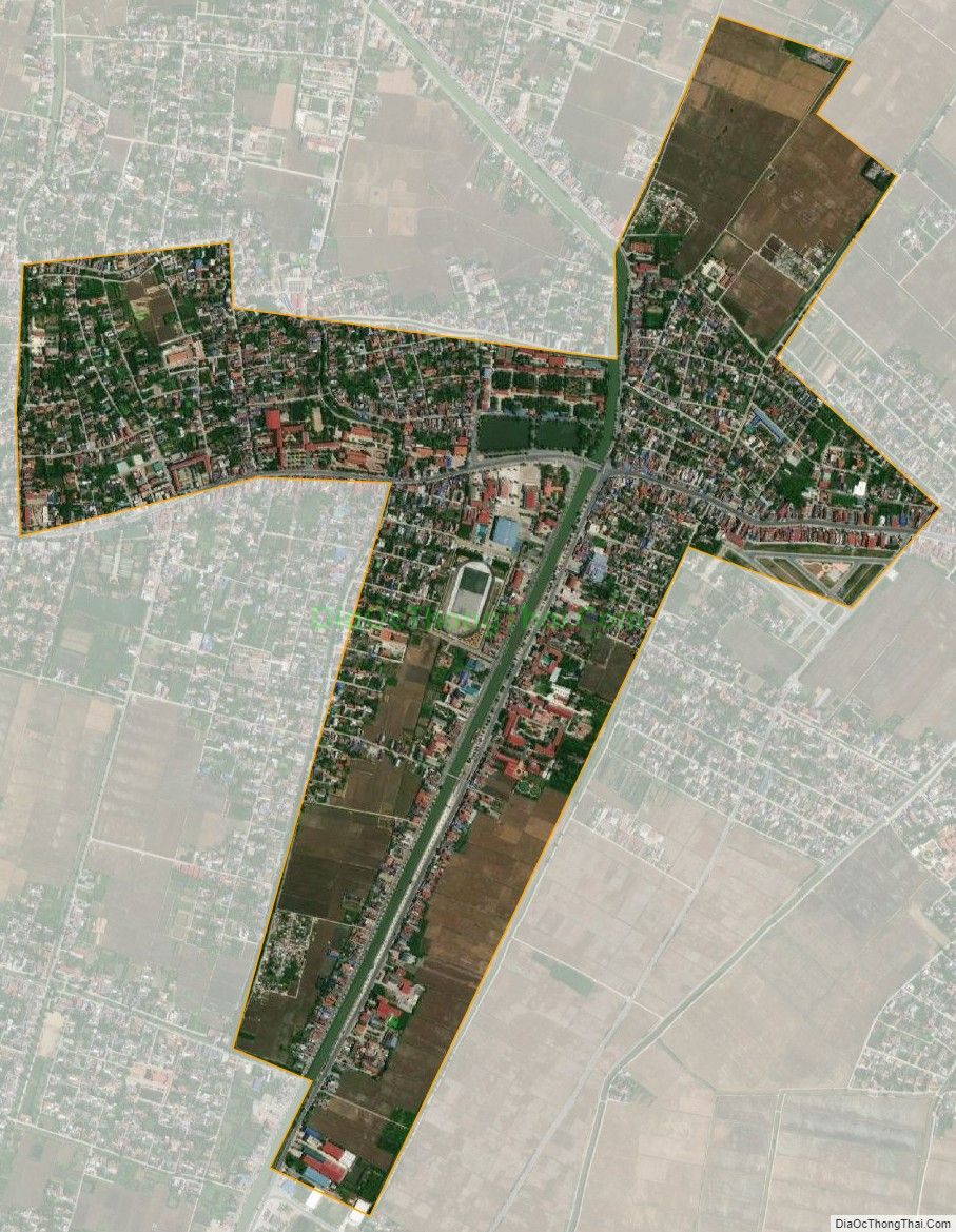 Bản đồ vệ tinh Thị trấn Yên Định, huyện Hải Hậu