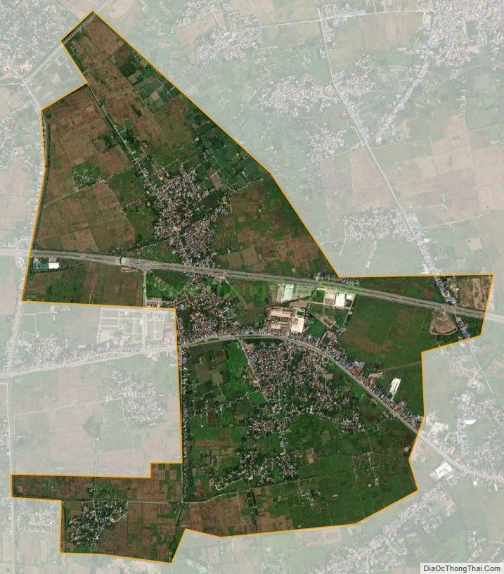 Bản đồ vệ tinh xã Mỹ Hưng, huyện Mỹ Lộc