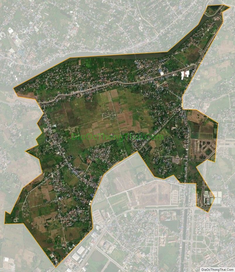 Bản đồ vệ tinh xã Mỹ Phúc, huyện Mỹ Lộc