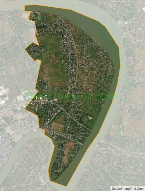 Bản đồ vệ tinh xã Mỹ Tân, huyện Mỹ Lộc