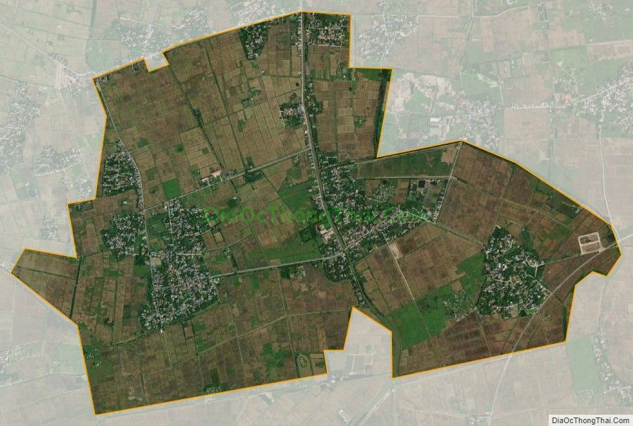 Bản đồ vệ tinh xã Mỹ Thành, huyện Mỹ Lộc