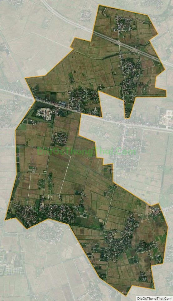 Bản đồ vệ tinh xã Mỹ Thịnh, huyện Mỹ Lộc