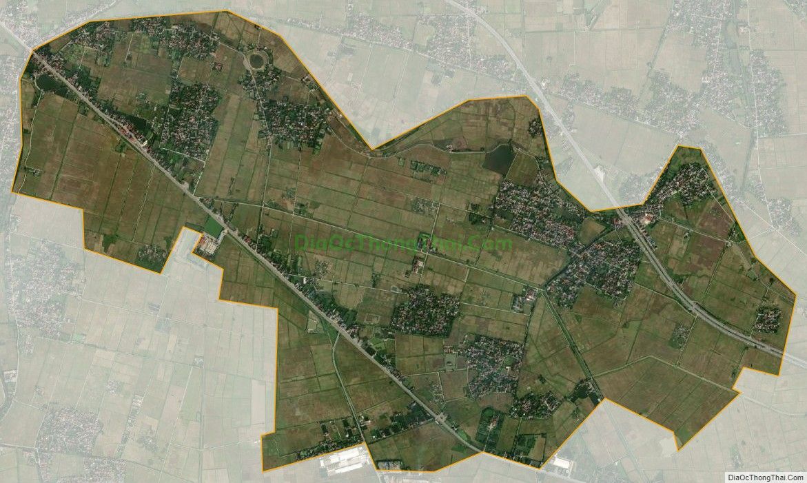 Bản đồ vệ tinh xã Mỹ Thuận, huyện Mỹ Lộc