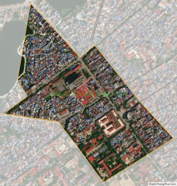 Bản đồ vệ tinh phường Bà Triệu, thành phố Nam Định