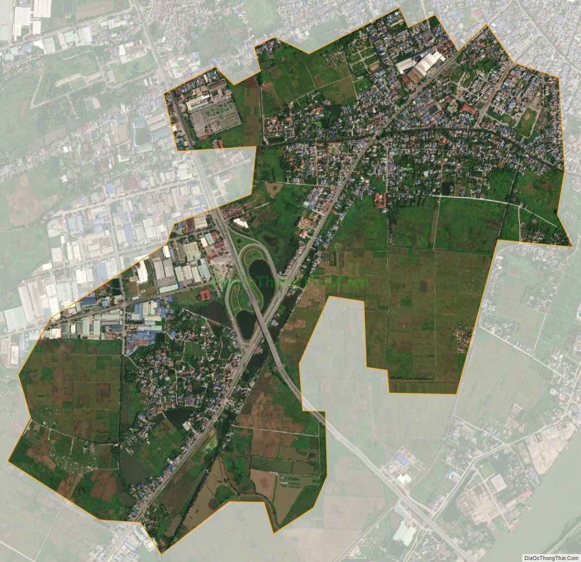 Bản đồ vệ tinh xã Lộc An, thành phố Nam Định