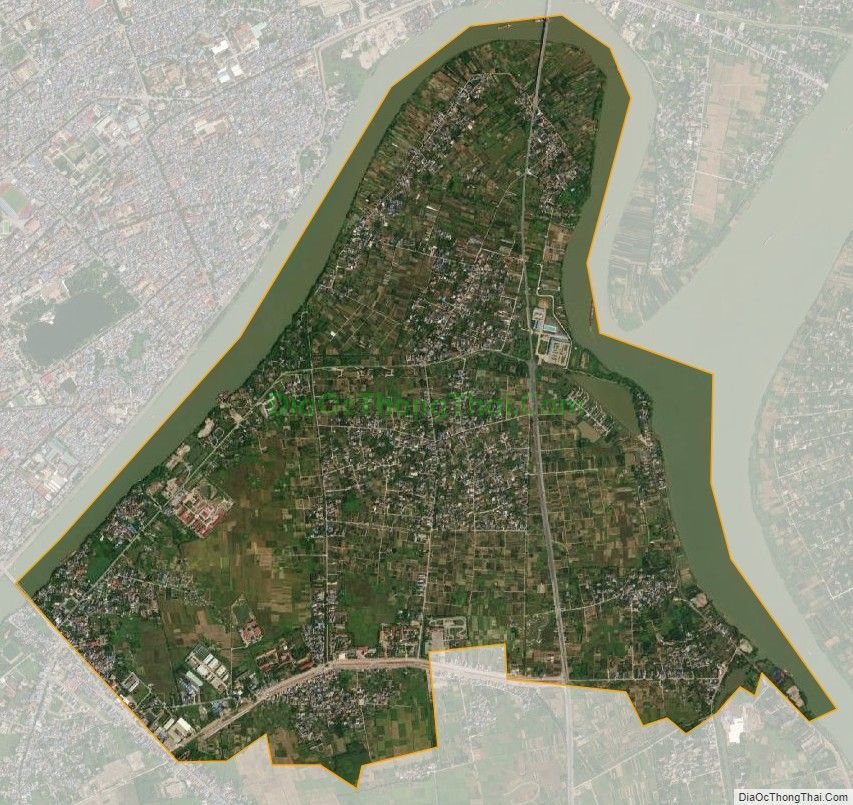 Bản đồ vệ tinh xã Nam Phong, thành phố Nam Định