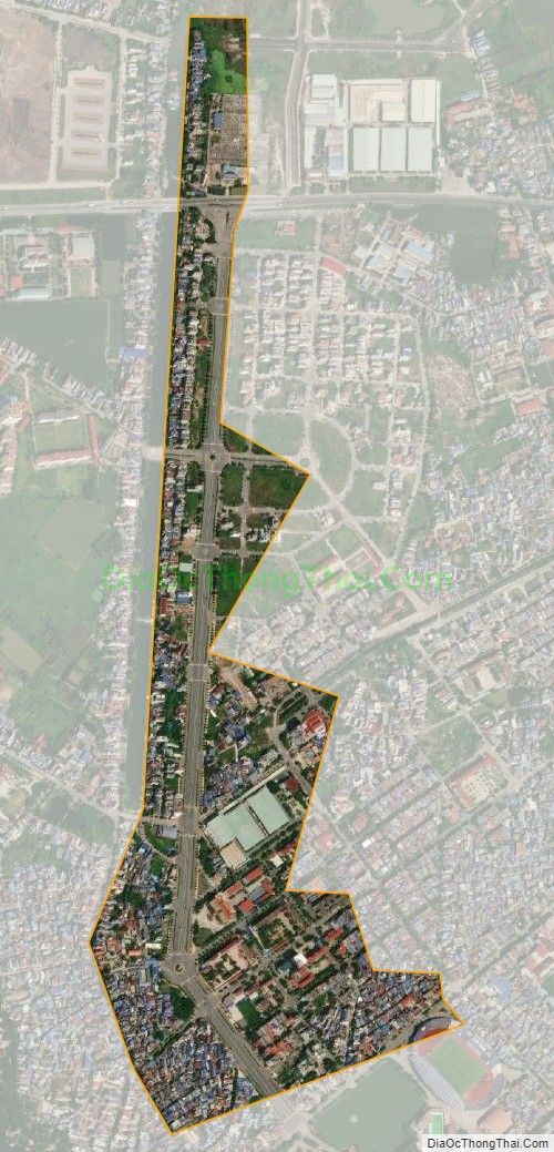 Bản đồ vệ tinh phường Thống Nhất, thành phố Nam Định