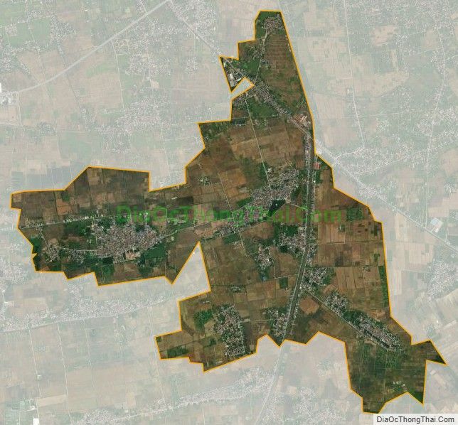 Bản đồ vệ tinh xã Hồng Quang, huyện Nam Trực
