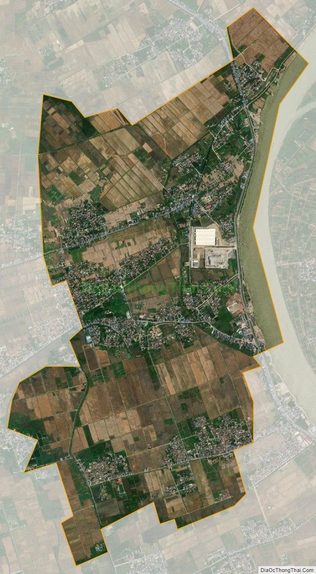 Bản đồ vệ tinh xã Nam Hồng, huyện Nam Trực