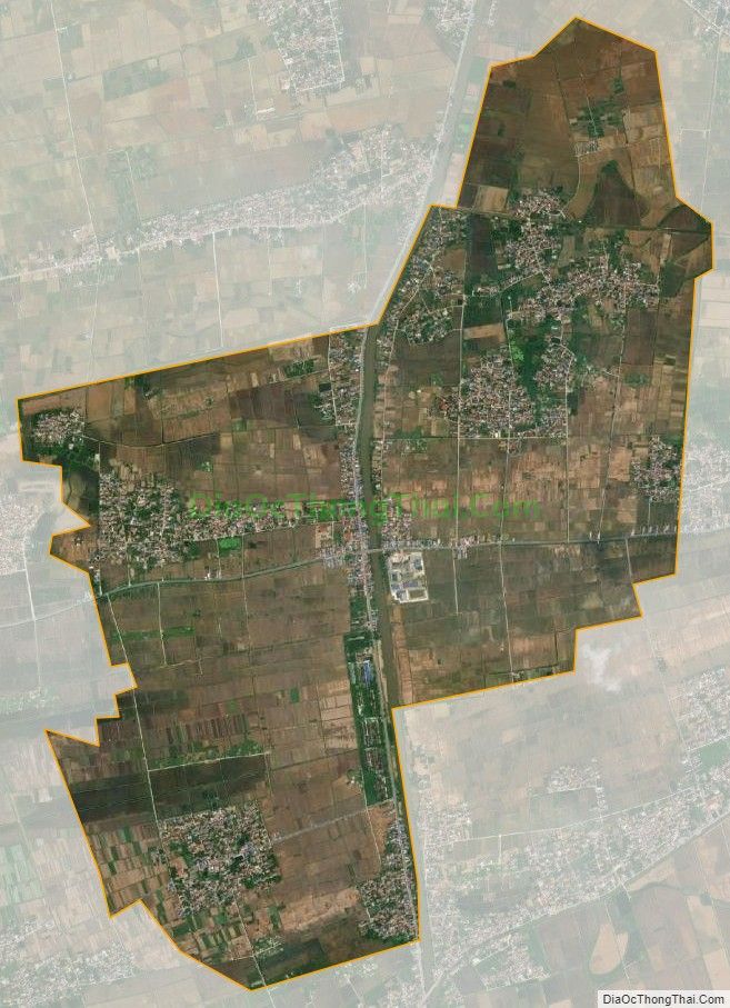Bản đồ vệ tinh xã Nam Hùng, huyện Nam Trực