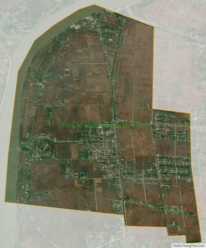 Bản đồ vệ tinh xã Nghĩa Hùng, huyện Nghĩa Hưng