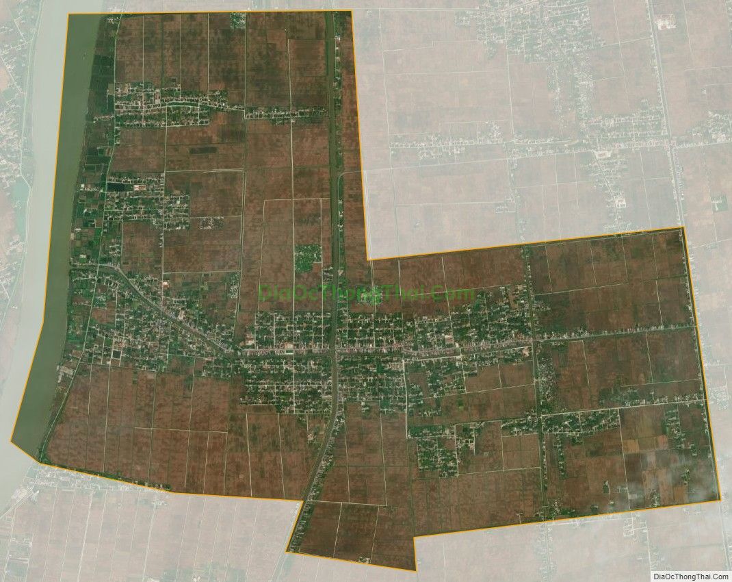 Bản đồ vệ tinh xã Nghĩa Phú, huyện Nghĩa Hưng