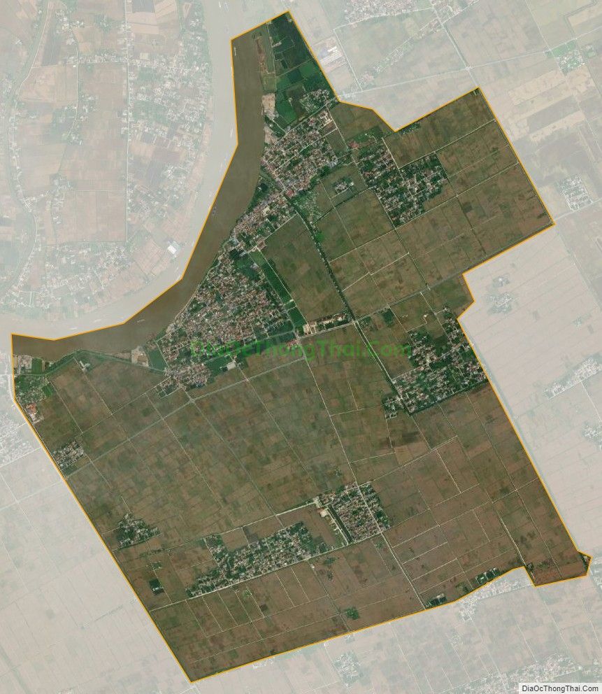 Bản đồ vệ tinh xã Nghĩa Thịnh, huyện Nghĩa Hưng