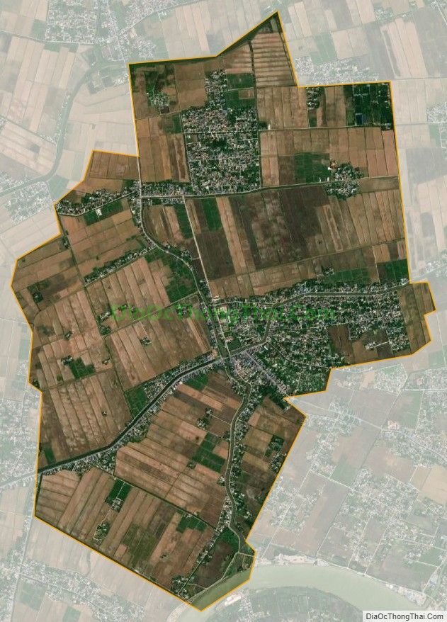 Bản đồ vệ tinh xã Trực Đạo, huyện Trực Ninh