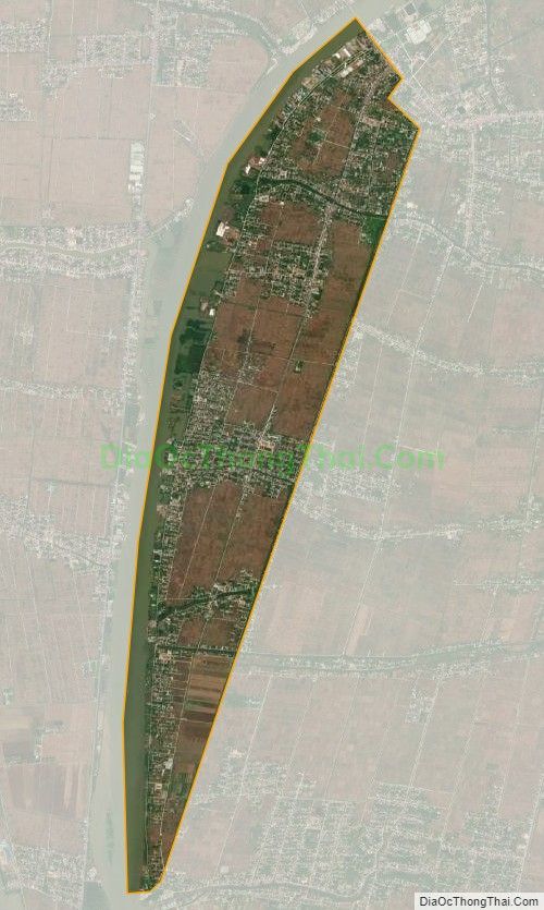 Bản đồ vệ tinh xã Trực Hùng, huyện Trực Ninh