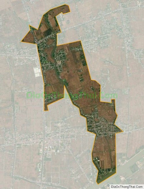 Bản đồ vệ tinh xã Trực Thuận, huyện Trực Ninh