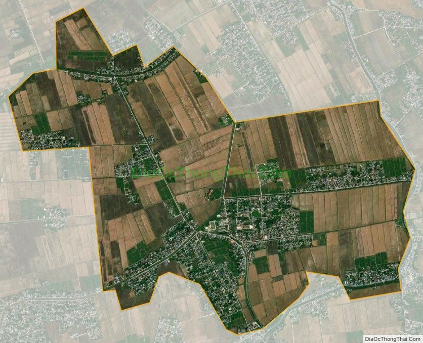 Bản đồ vệ tinh xã Trực Tuấn, huyện Trực Ninh
