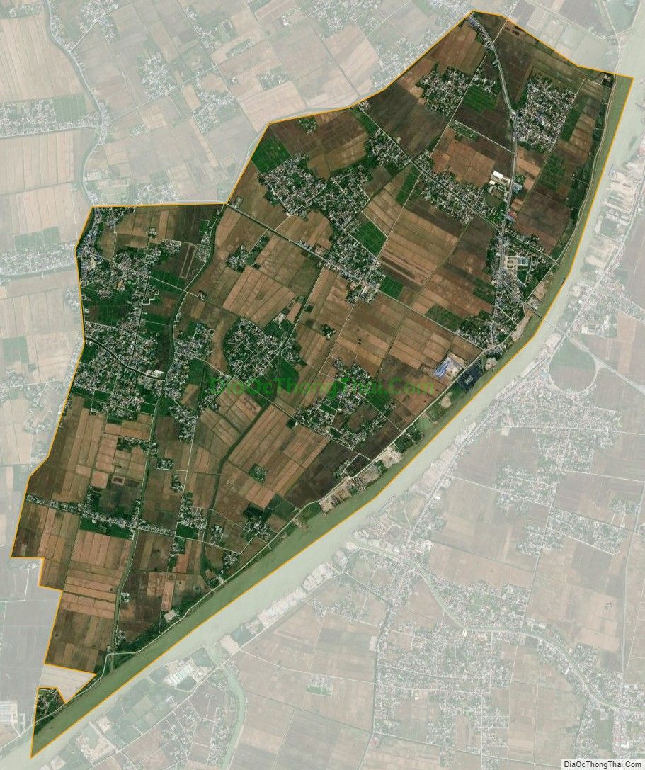 Bản đồ vệ tinh xã Việt Hùng, huyện Trực Ninh
