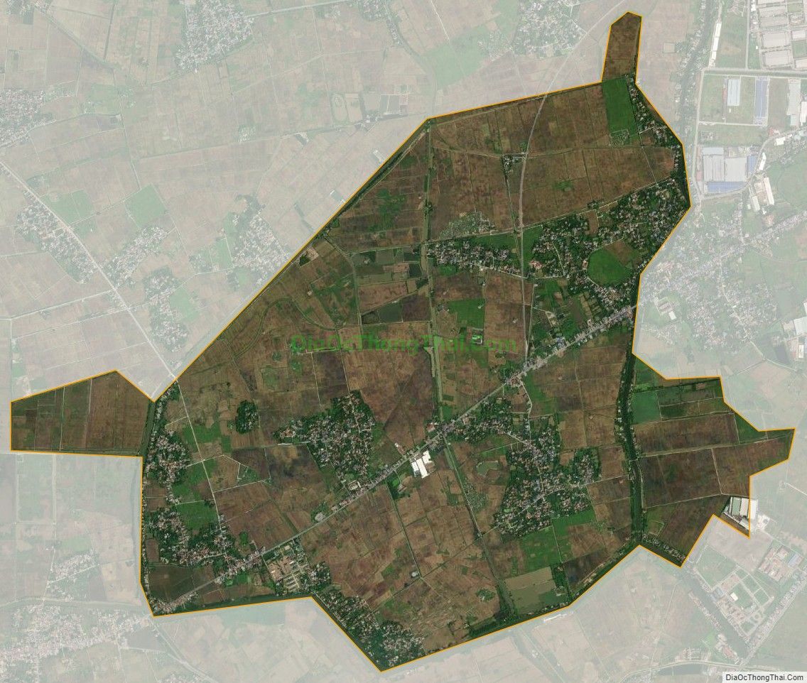 Bản đồ vệ tinh xã Đại An, huyện Vụ Bản