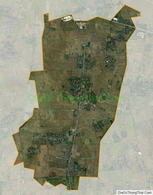 Bản đồ vệ tinh xã Hiển Khánh, huyện Vụ Bản