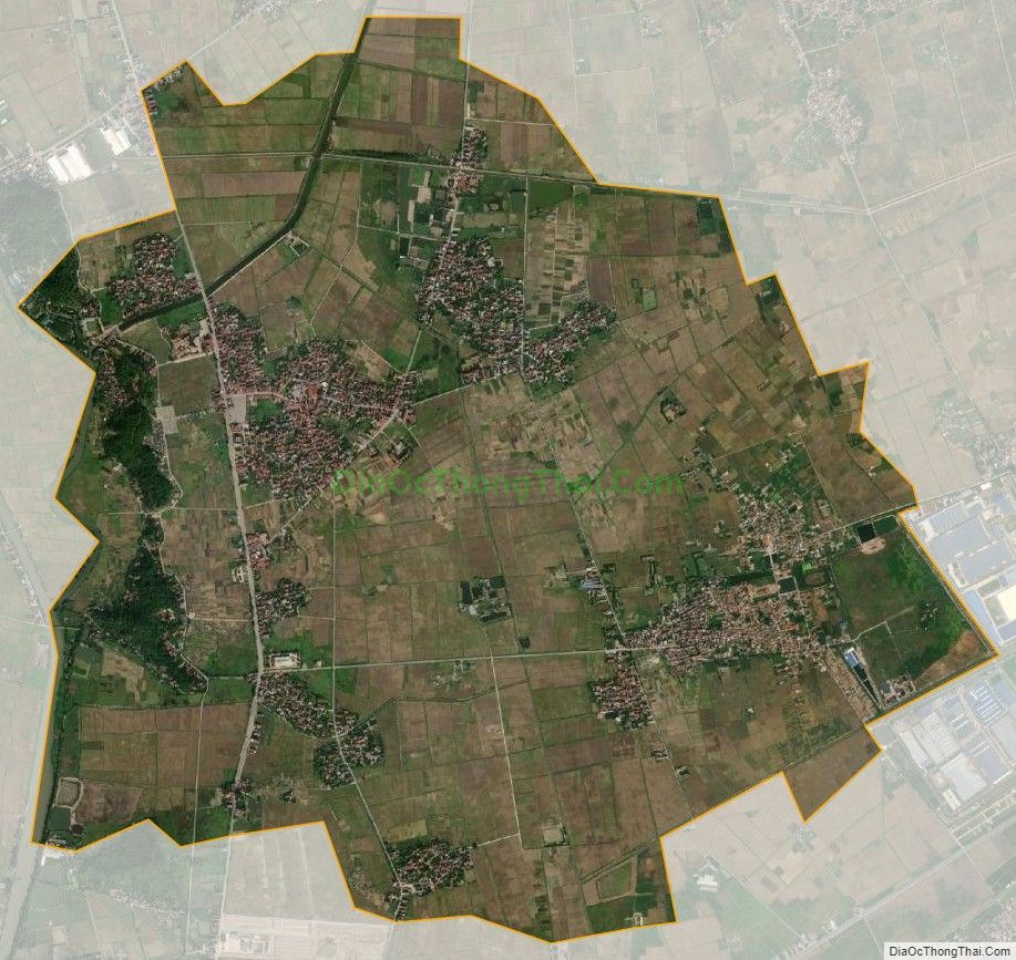Bản đồ vệ tinh xã Kim Thái, huyện Vụ Bản