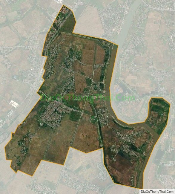 Bản đồ vệ tinh xã Thành Lợi, huyện Vụ Bản