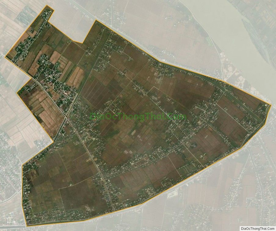 Bản đồ vệ tinh xã Xuân Phú, huyện Xuân Trường