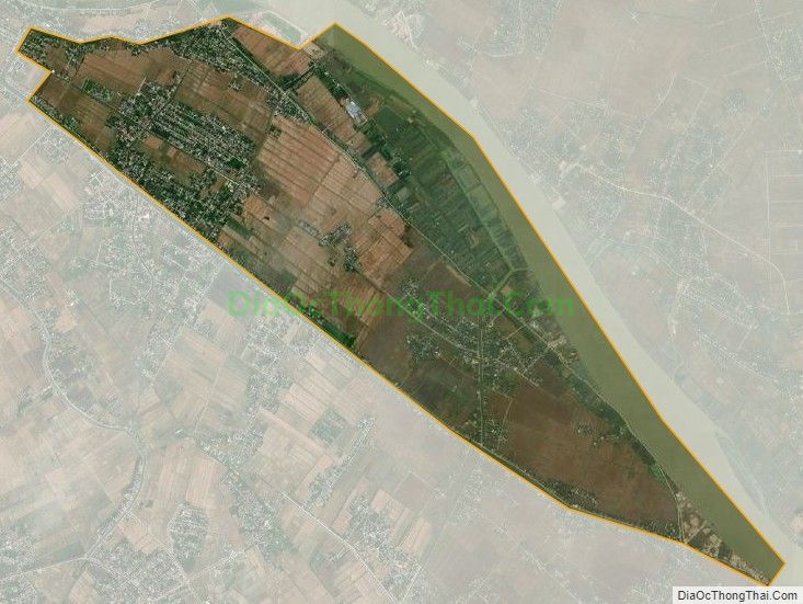 Bản đồ vệ tinh xã Xuân Tân, huyện Xuân Trường