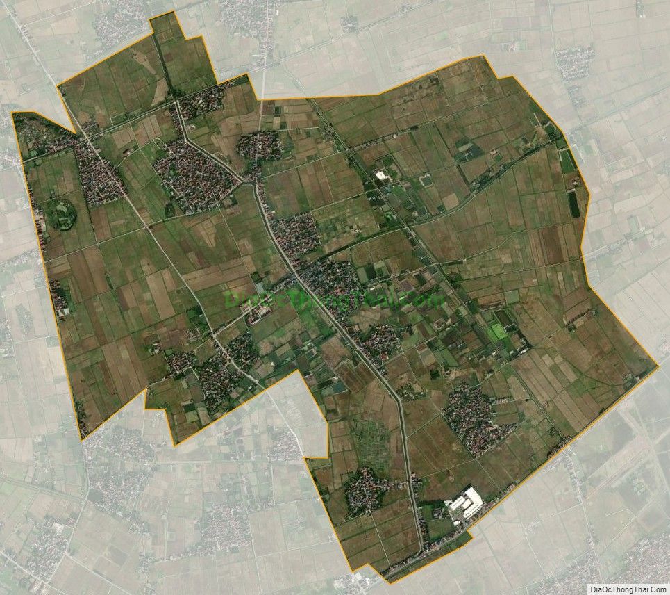 Bản đồ vệ tinh xã Yên Bình, huyện Ý Yên