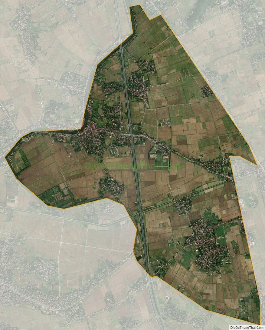 Bản đồ vệ tinh xã Yên Chính, huyện Ý Yên