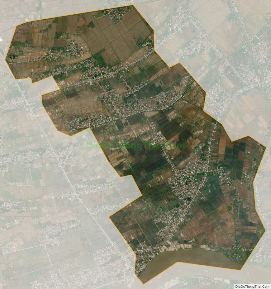 Bản đồ vệ tinh xã Yên Lộc, huyện Ý Yên