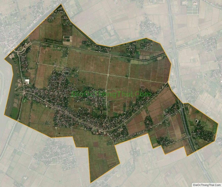 Bản đồ vệ tinh xã Yên Phú, huyện Ý Yên