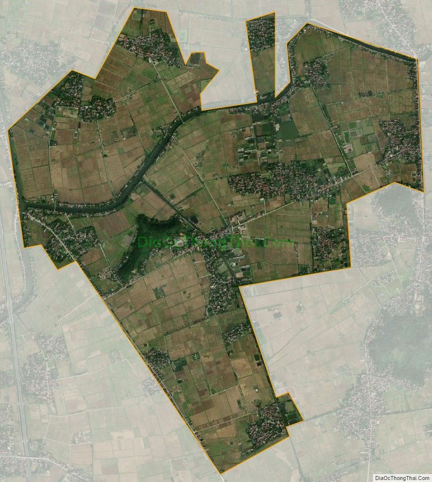 Bản đồ vệ tinh xã Yên Tân, huyện Ý Yên