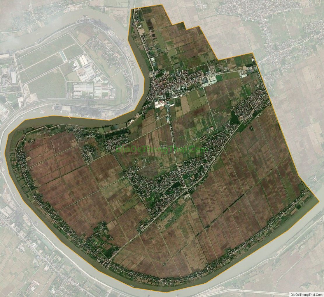 Bản đồ vệ tinh xã Yên Trị, huyện Ý Yên