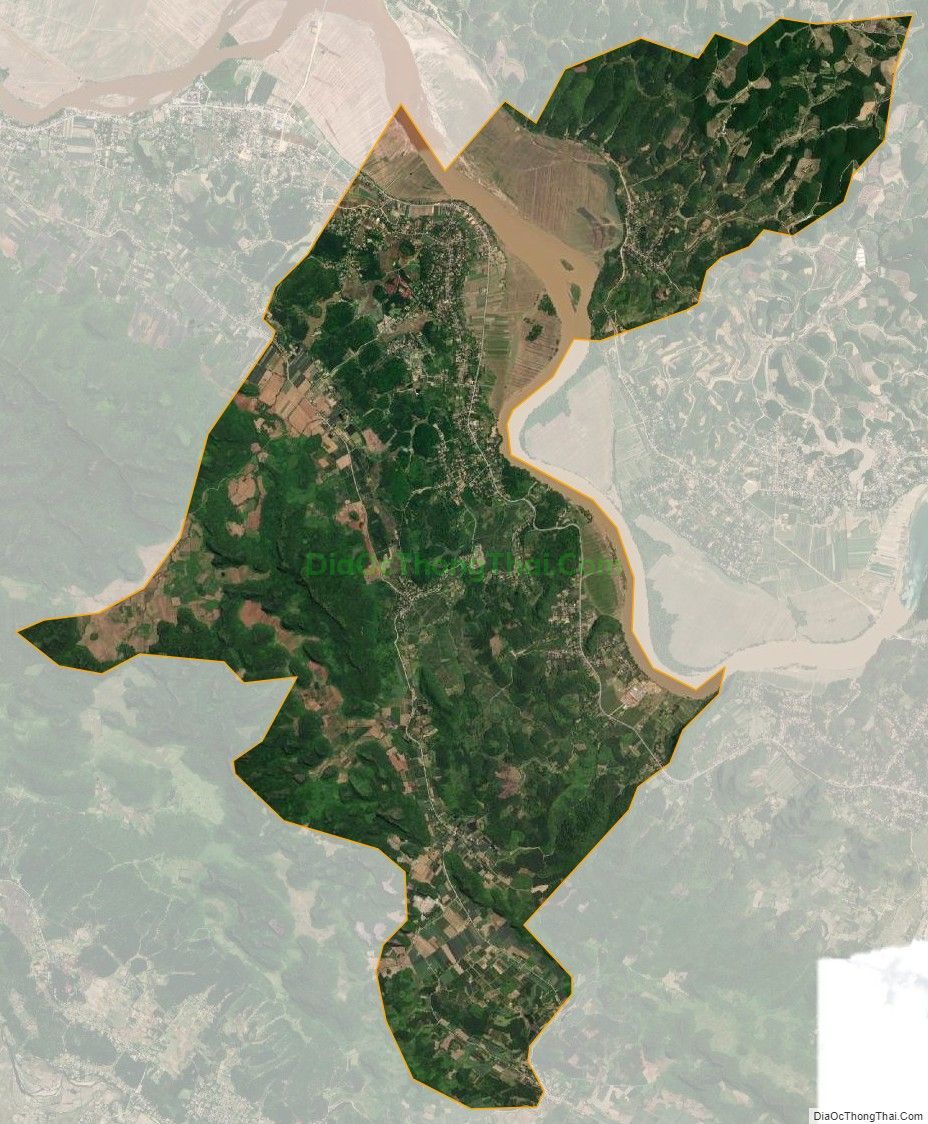 Bản đồ vệ tinh xã Cẩm Sơn, huyện Anh Sơn