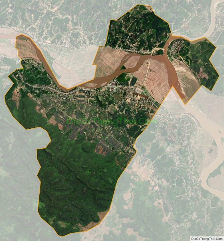 Bản đồ vệ tinh xã Đỉnh Sơn, huyện Anh Sơn