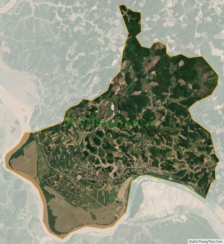 Bản đồ vệ tinh xã Hùng Sơn, huyện Anh Sơn