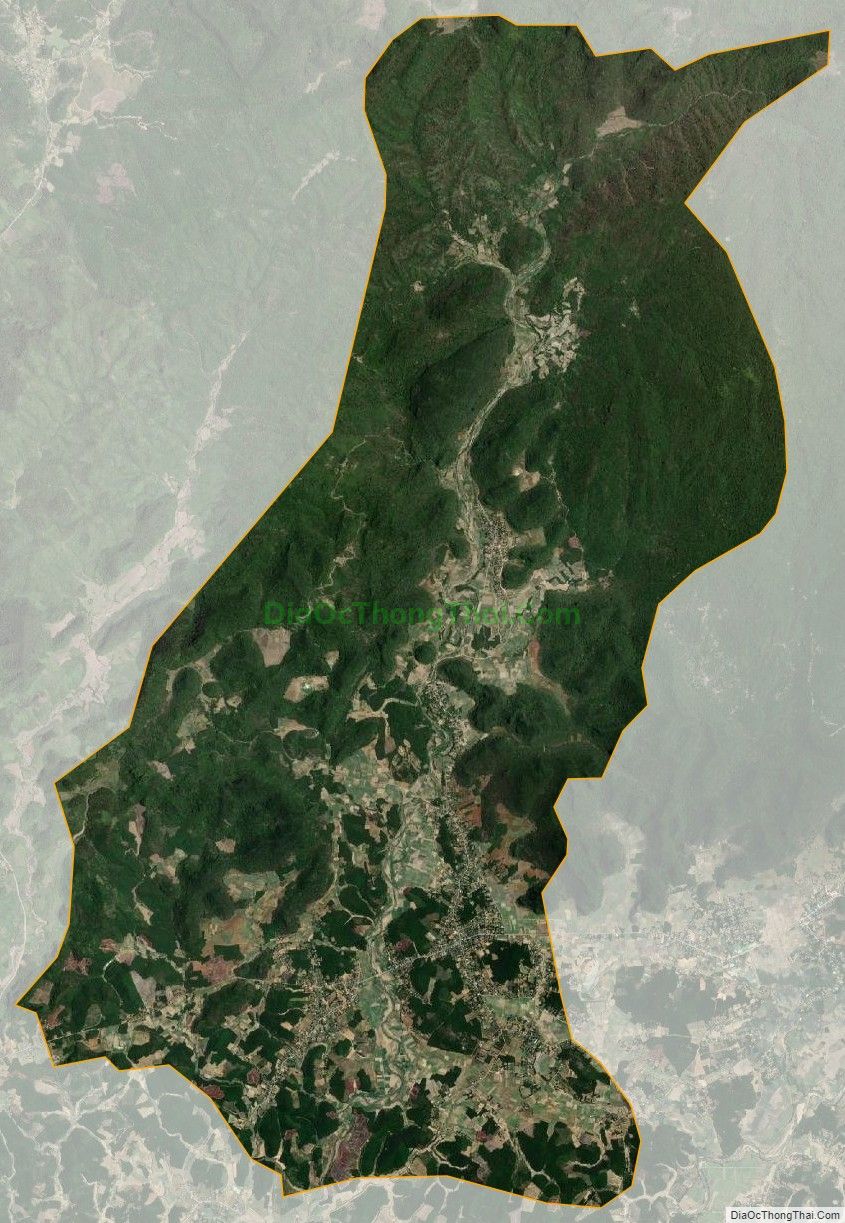 Bản đồ vệ tinh xã Thọ Sơn, huyện Anh Sơn