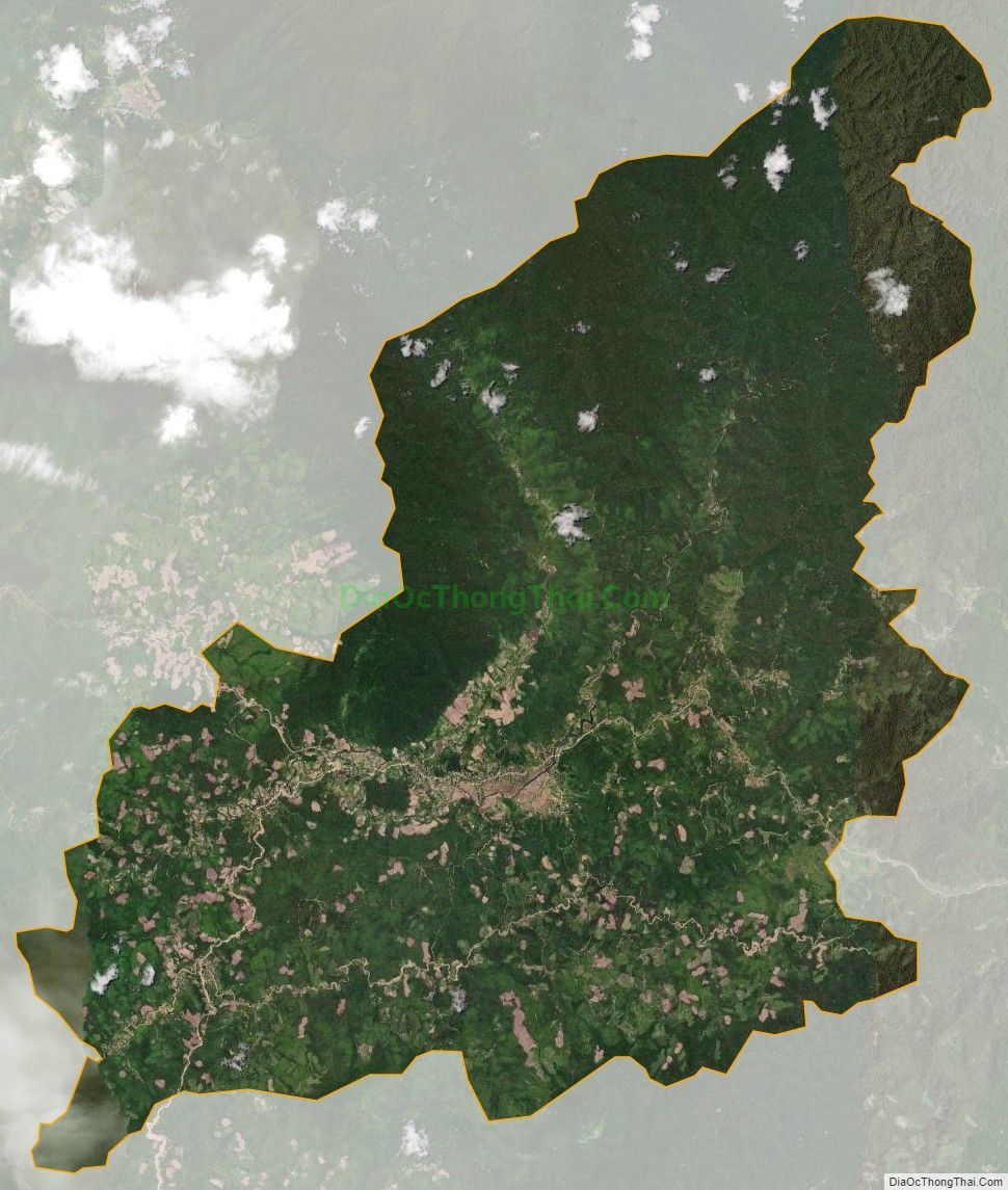 Bản đồ vệ tinh xã Bình Chuẩn, huyện Con Cuông