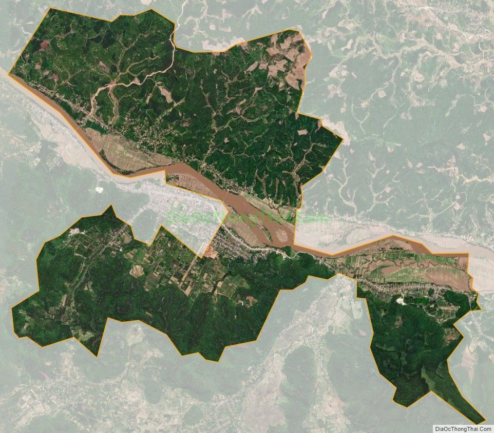 Bản đồ vệ tinh xã Bồng Khê, huyện Con Cuông