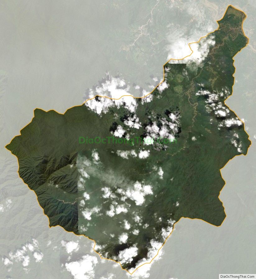 Bản đồ vệ tinh xã Châu Khê, huyện Con Cuông