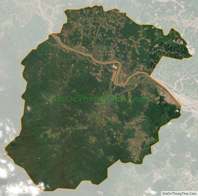 Bản đồ vệ tinh xã Chi Khê, huyện Con Cuông