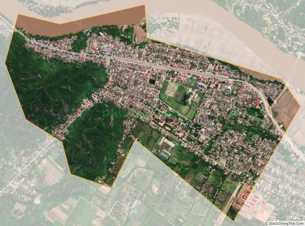 Bản đồ vệ tinh Thị trấn Con Cuông, huyện Con Cuông